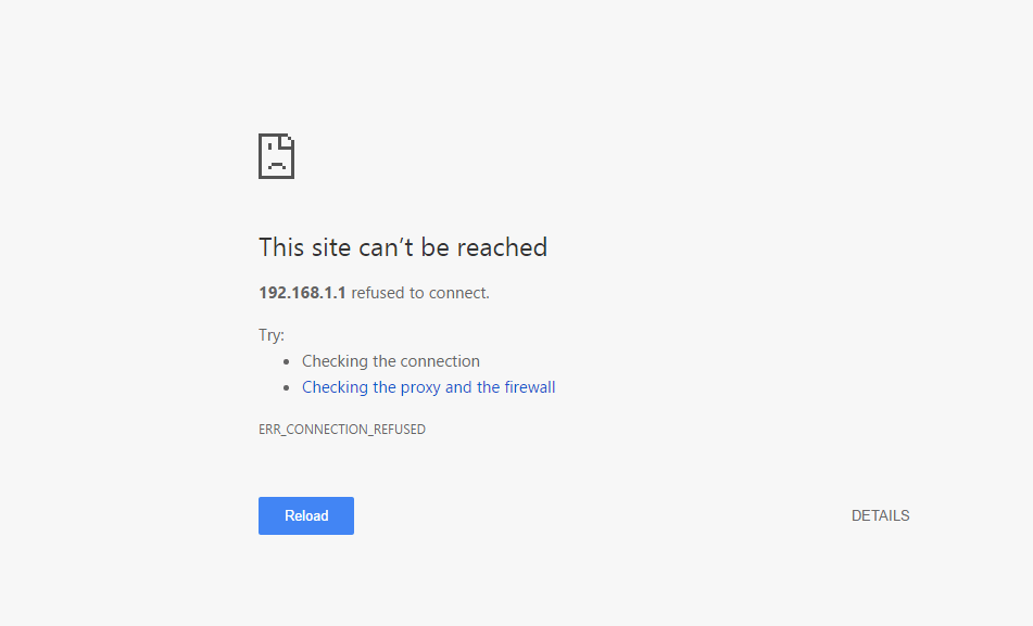networking Cant access router login page.connection refused Super User