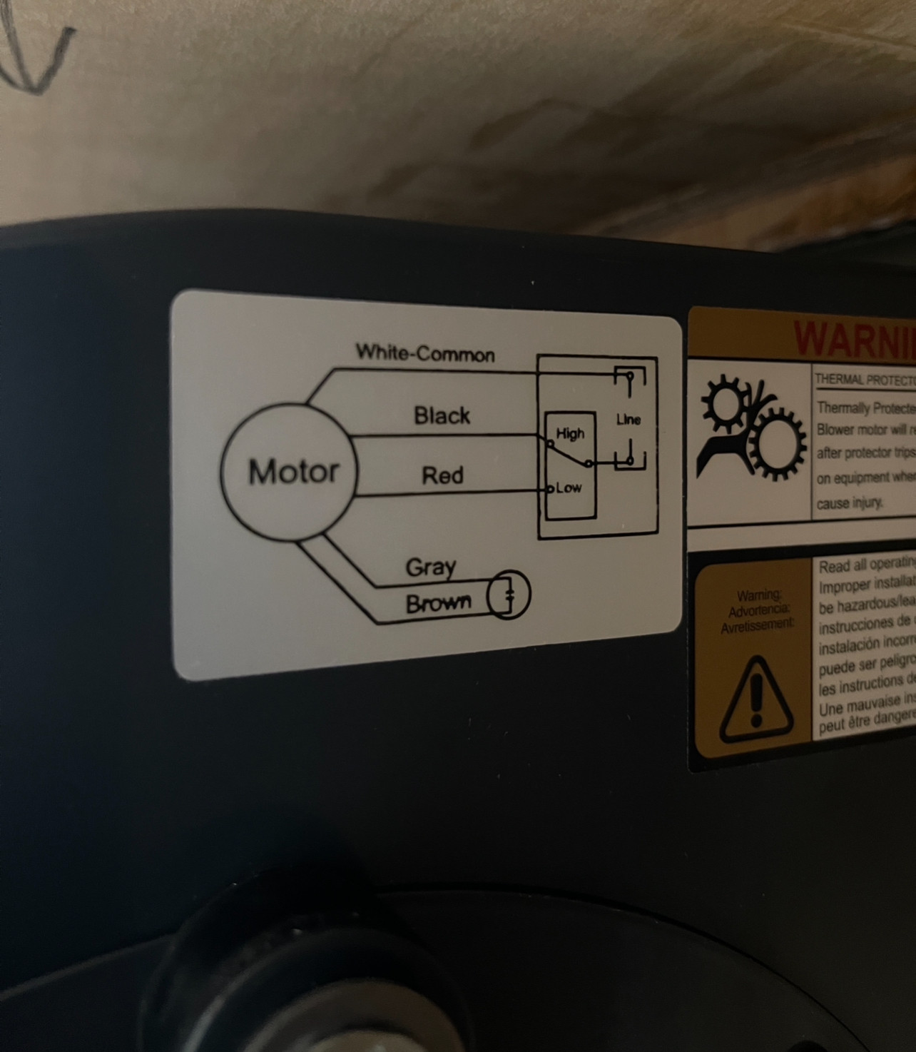 electrical - Wiring 2 Speed Blower Motor To DPDT / 3 Prong Plug - Home