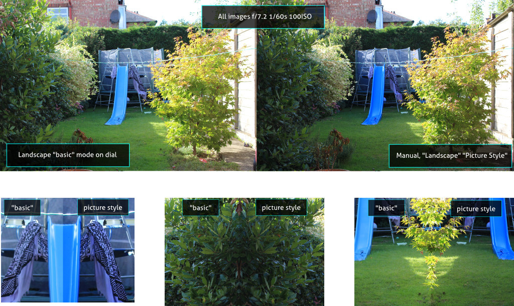 What's the difference between Canon's two Portrait (and Landscape) settings? Photography Stack