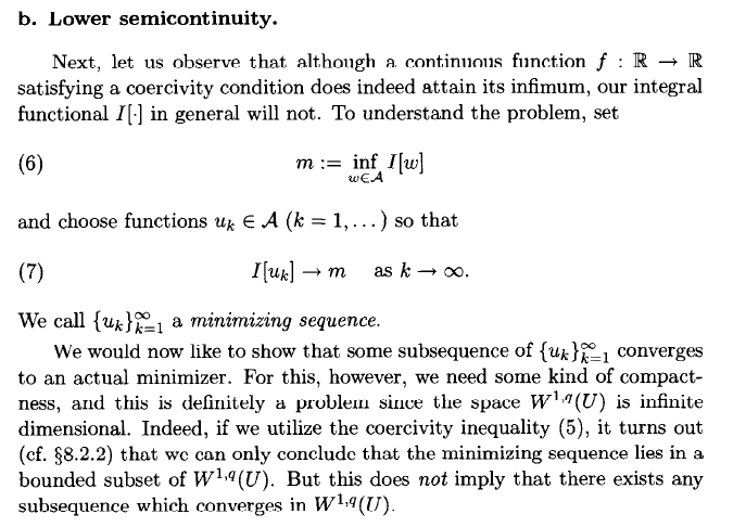 functional analysis Why using liminf instead of limsup? Mathematics