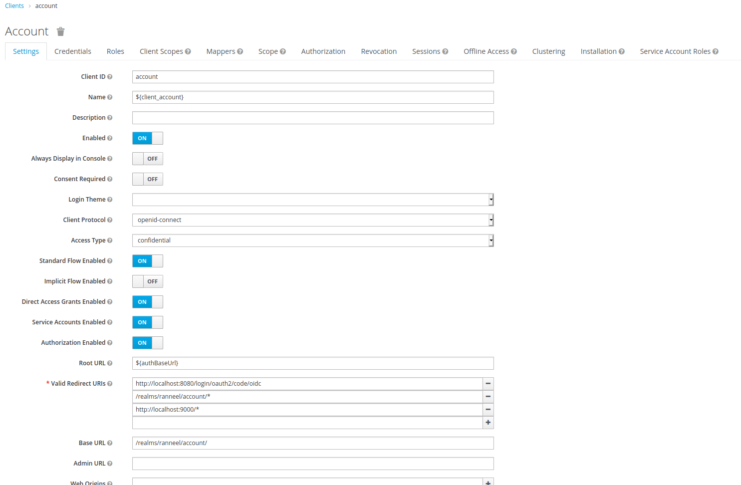 spring boot Jhipster delegating auth to keycloak 'Bad request