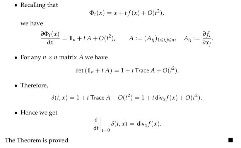 ordinary differential equations Proof of Liouville's theorem for