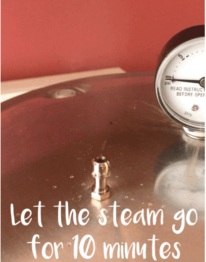 Why let a pressure canner vent, before putting the weight on