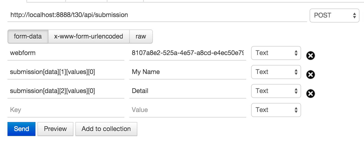 javascript Submit webform via POST on restful API with angularjs
