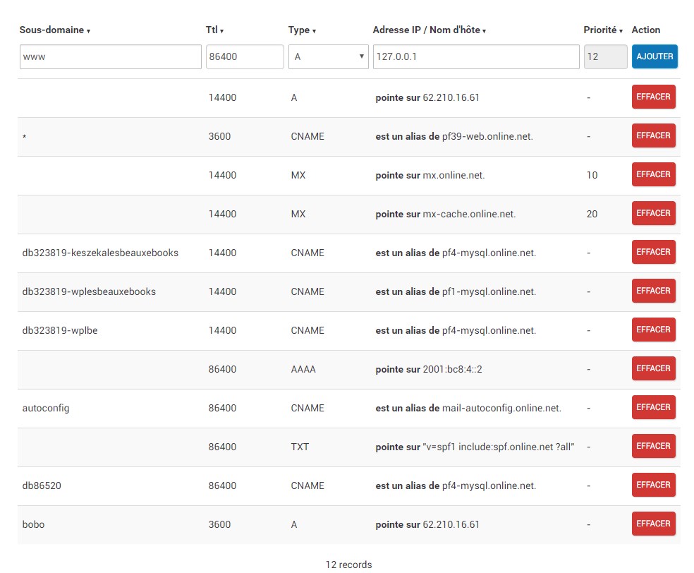 domain name system need htaccess to define wildcard