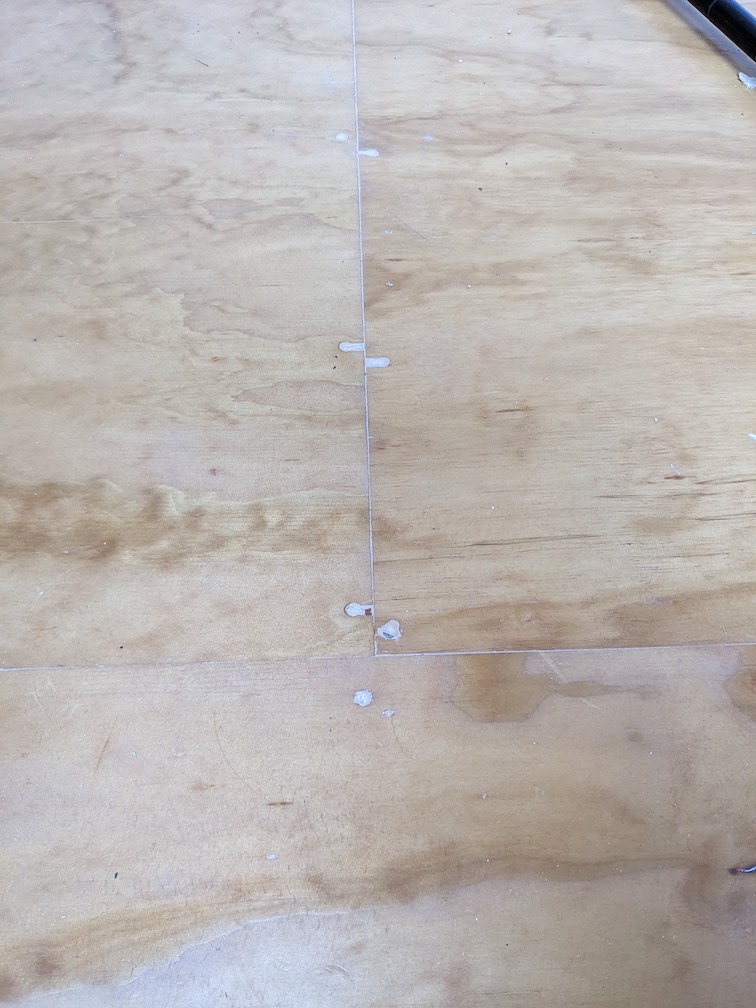 flooring How to cover screw holes on a plywood floor Home