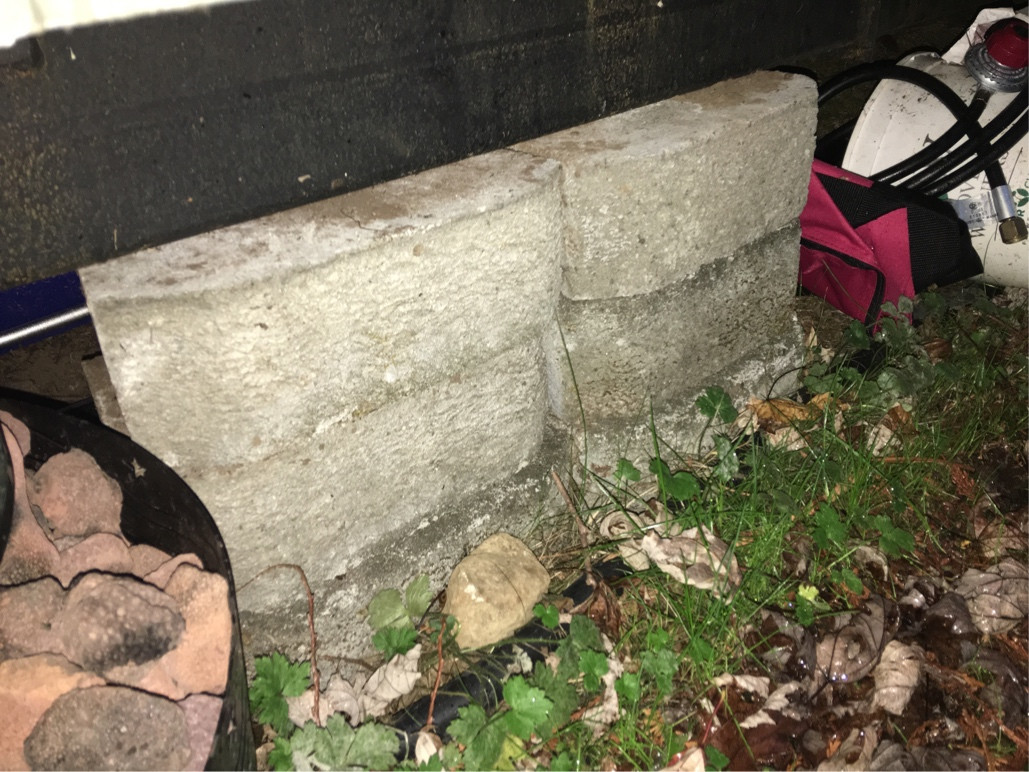 concrete Placing a manufactured (tiny) home / RV, trailer foundation