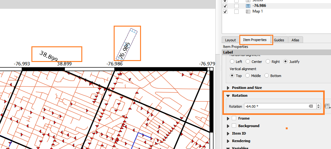 QGIS Print Layout Rotation of Grid Coordinates to match map rotation Geographic Information