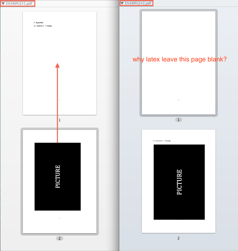[Tex/LaTex] Section heading and figure on same page (landscape) Math