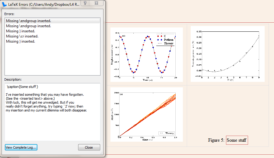 Floats Placing a caption within a table using LyX A guide