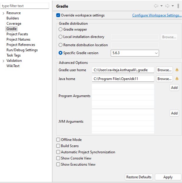 Java Gradle Build Error In Eclipse Could Not Find Or Load Main Class
