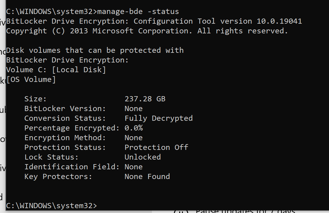 windows 10 How to reenable TPM after decrypting C drive from
