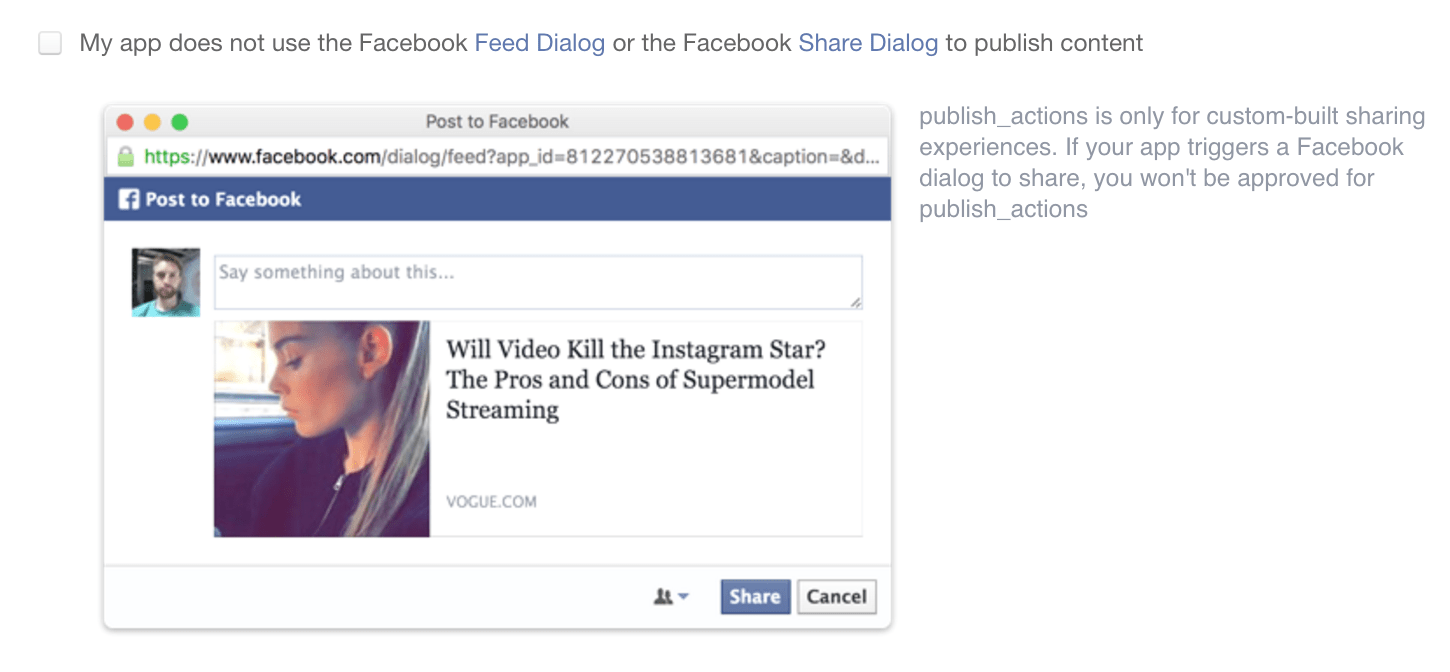 Android requesting publish permission facebook Stack Overflow