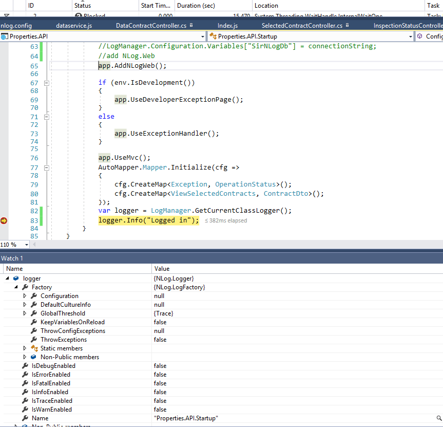c Unable to set my connectionstring in NLog Stack Overflow