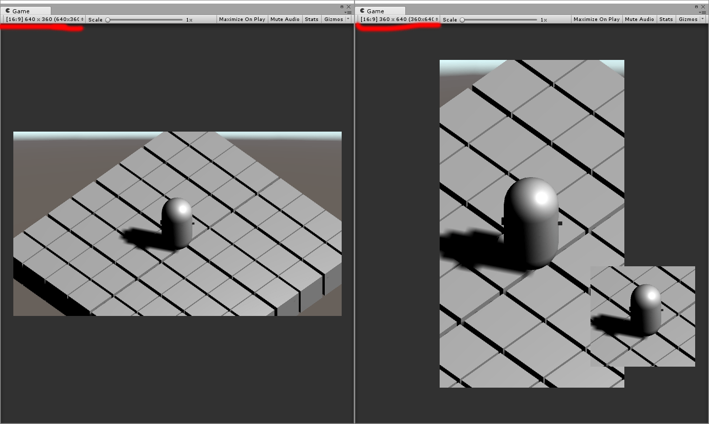 android in Unity Setting the orthographic camera to have a fixed