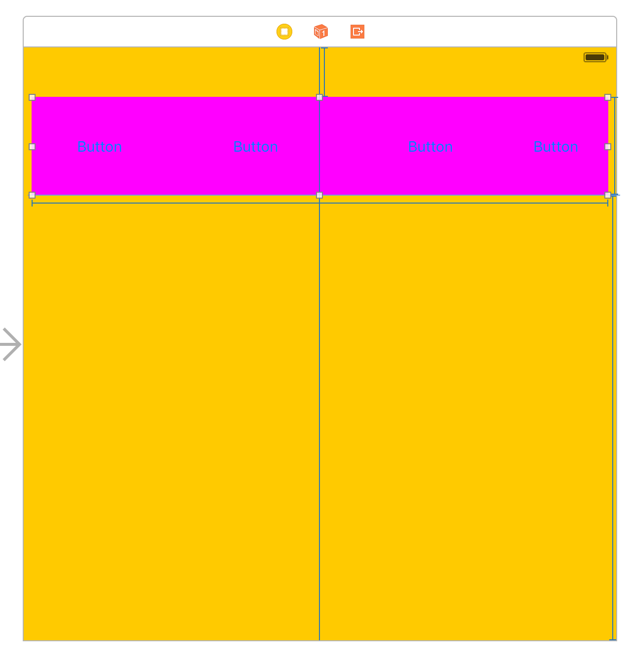 ios Center UIButtons in UIScrollView Stack Overflow