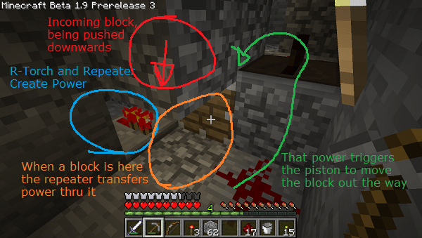 technical issues Why is my piston powered cobblestone generator