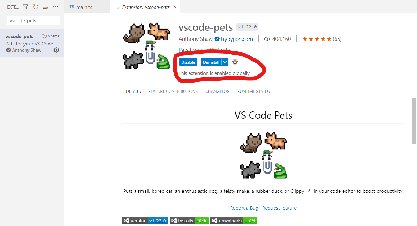 visual studio code How do I use vscodepets? Stack Overflow
