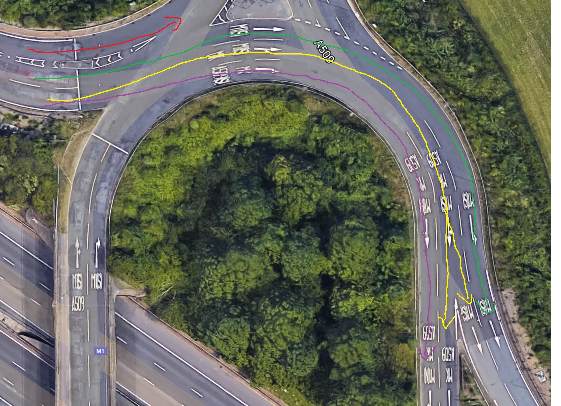driving Which lane to enter on this roundabout? (UK) Travel Stack