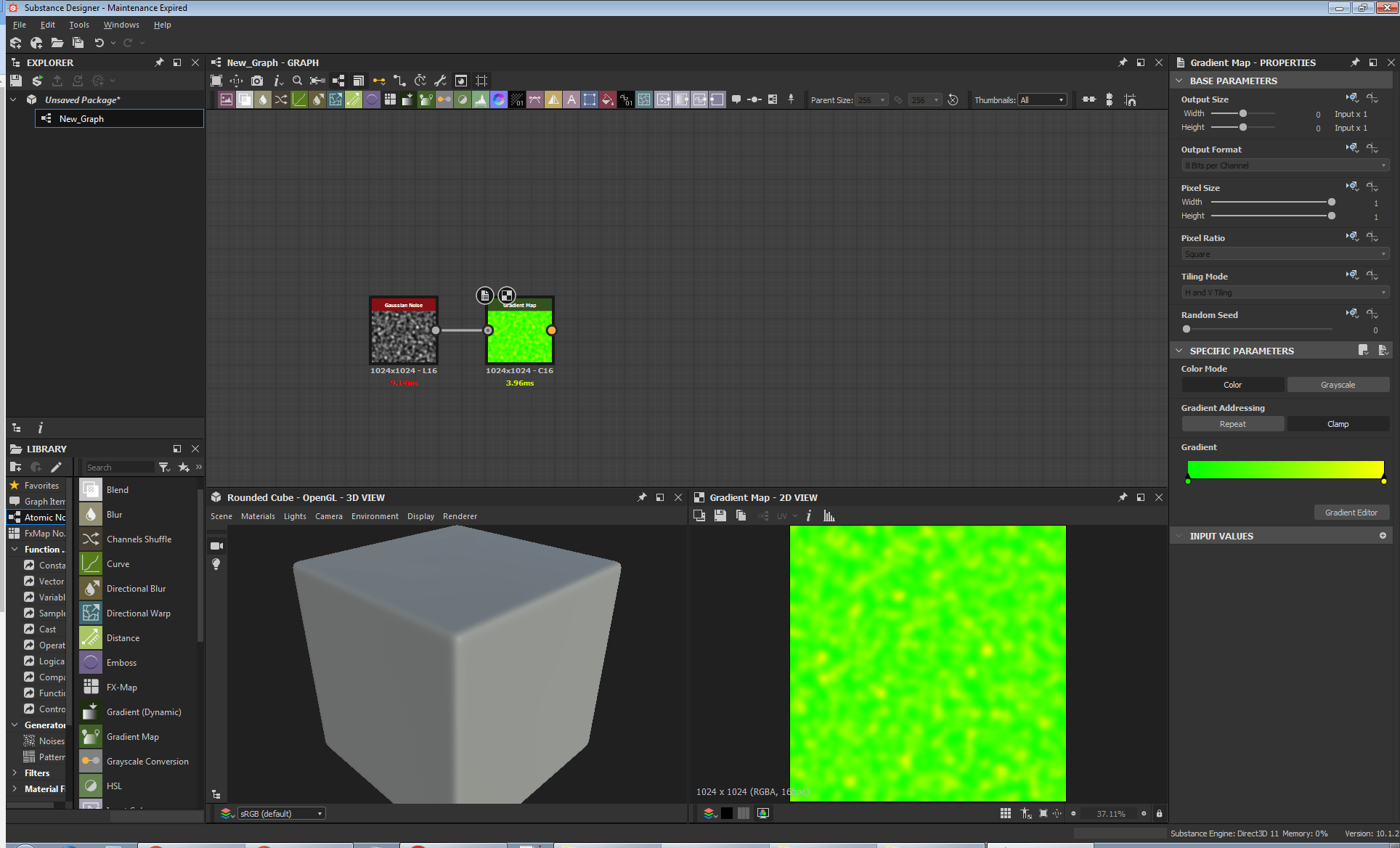 How to make a 3Color Noise texture in Substance Designer? Game