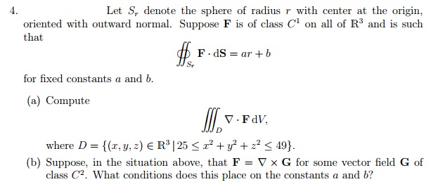 calculus Question about volume integral related to vector field