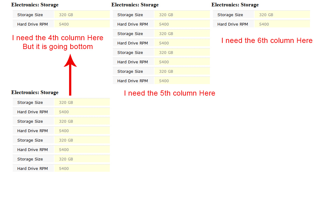css Html Grid Using Ul li Stack Overflow