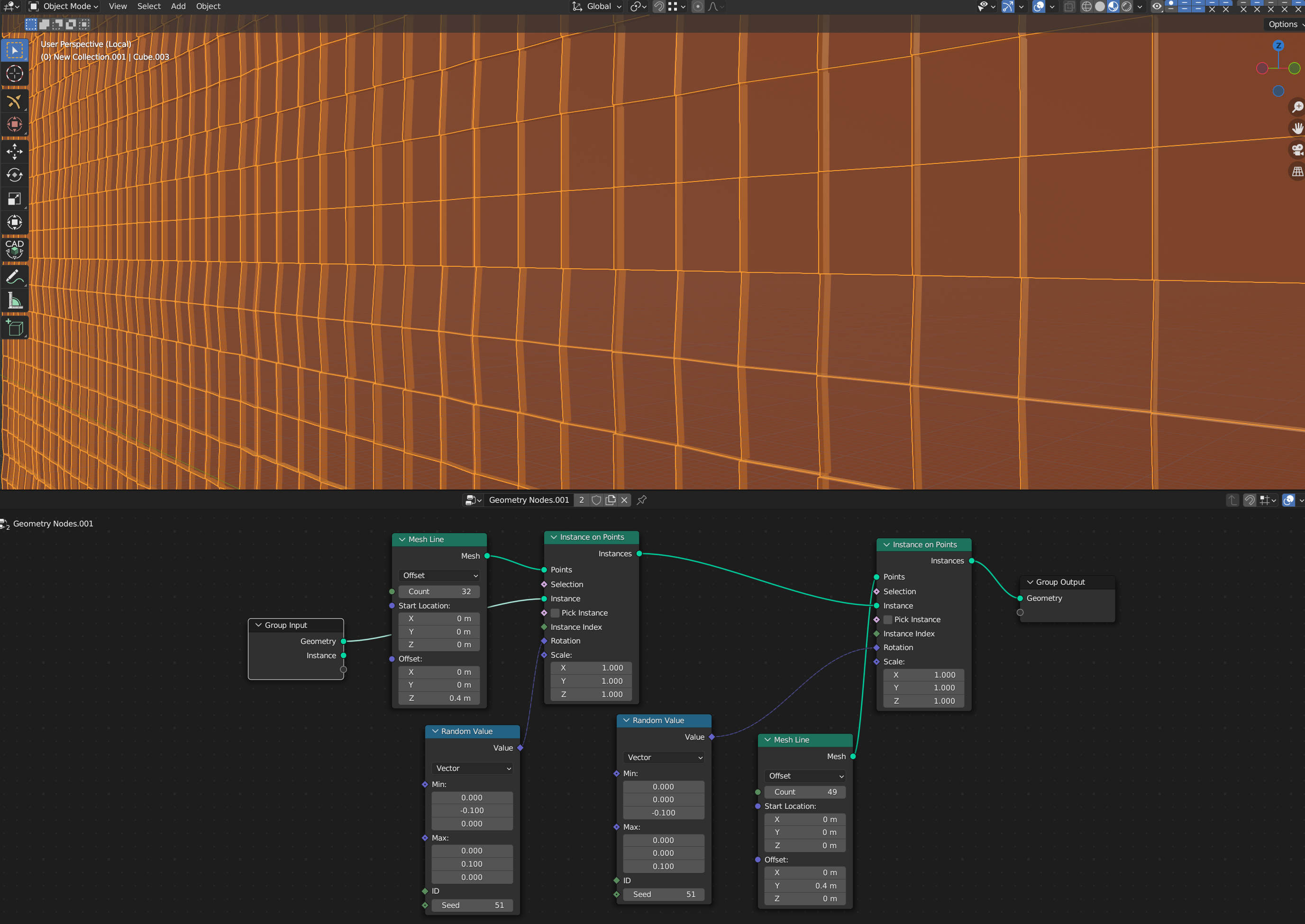 modifiers How to randomly rotate many linked array objects along