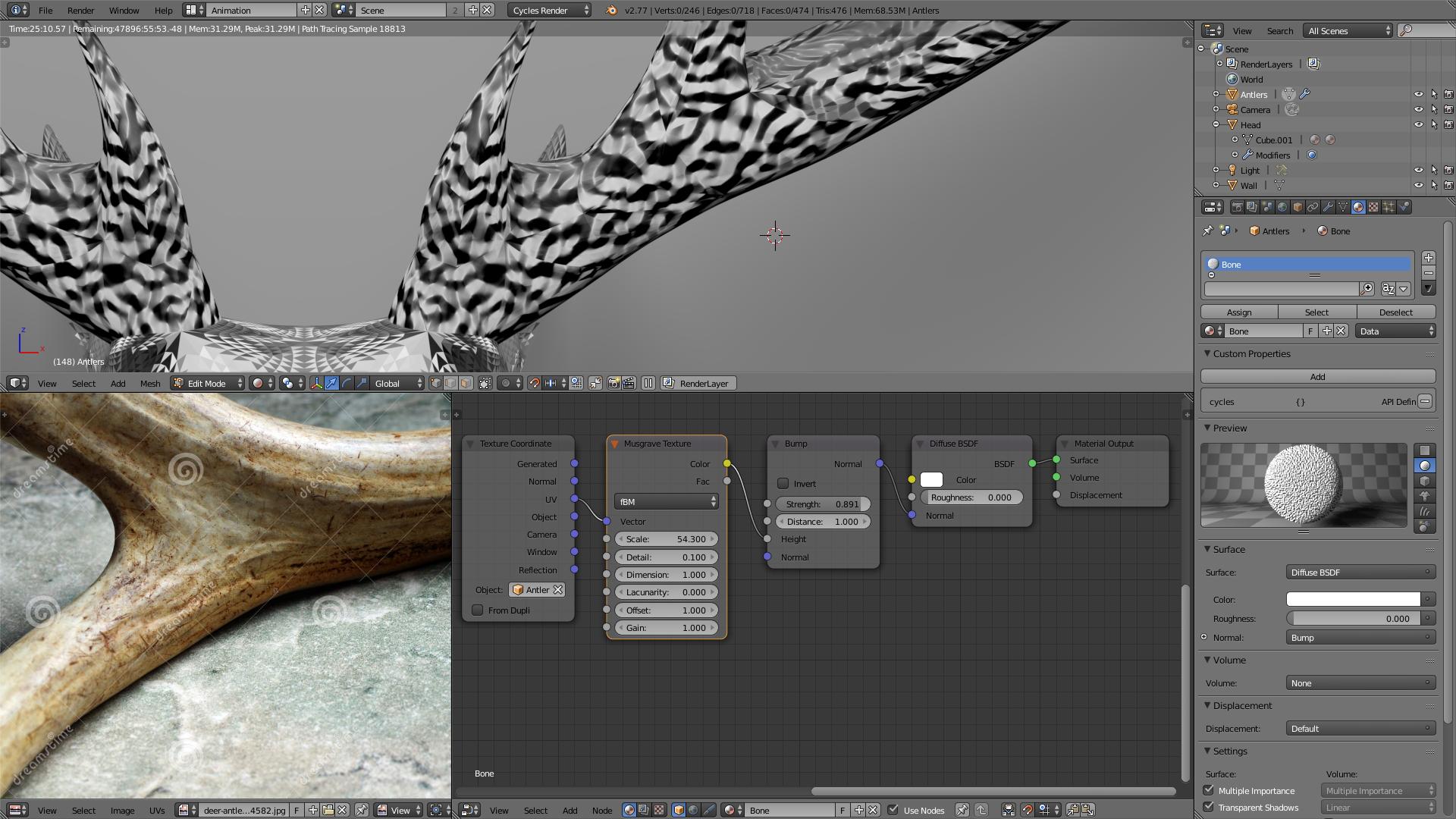 texturing How Can I Use a Procedural Bump Map to Replicate a Natural