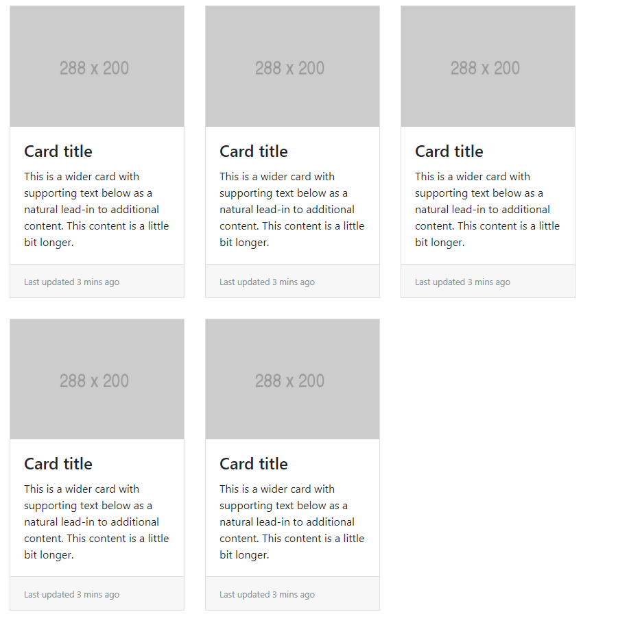 css Carddeck with equal height on card items Stack Overflow