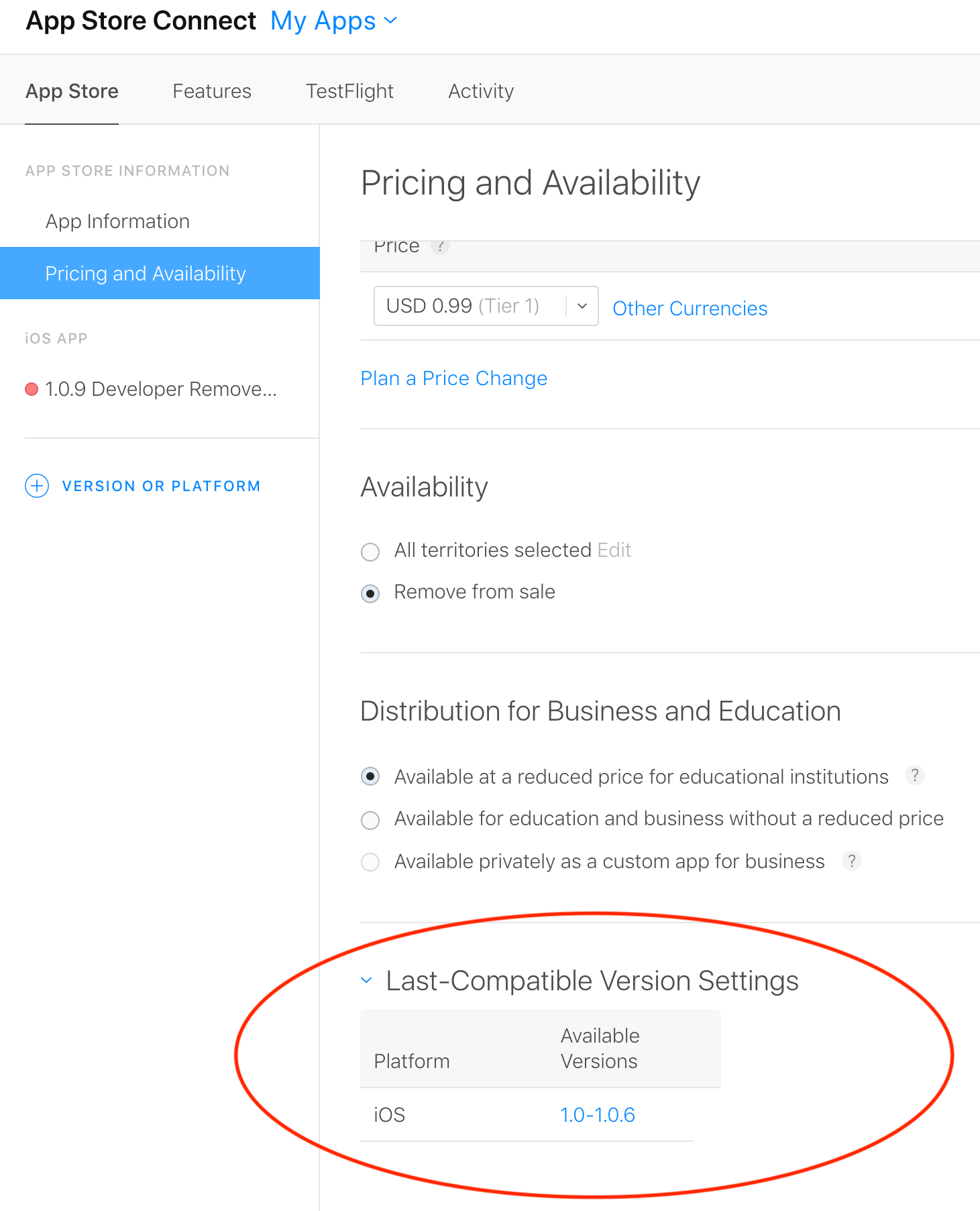 How do I remove an iOS app version in iTunes Connect? Stack Overflow