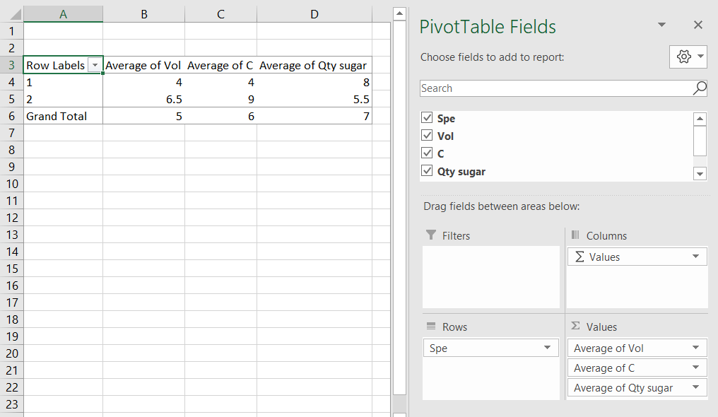 vba Is it possible to calculate the average of differents values of