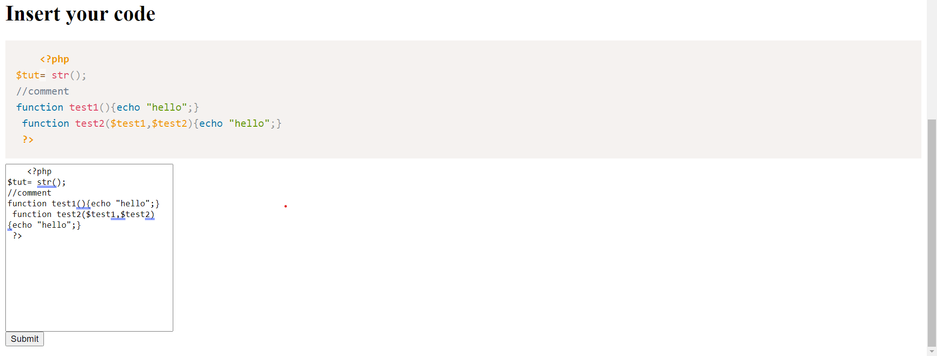 javascript How to display JS function of google/codeprettify onkeyup