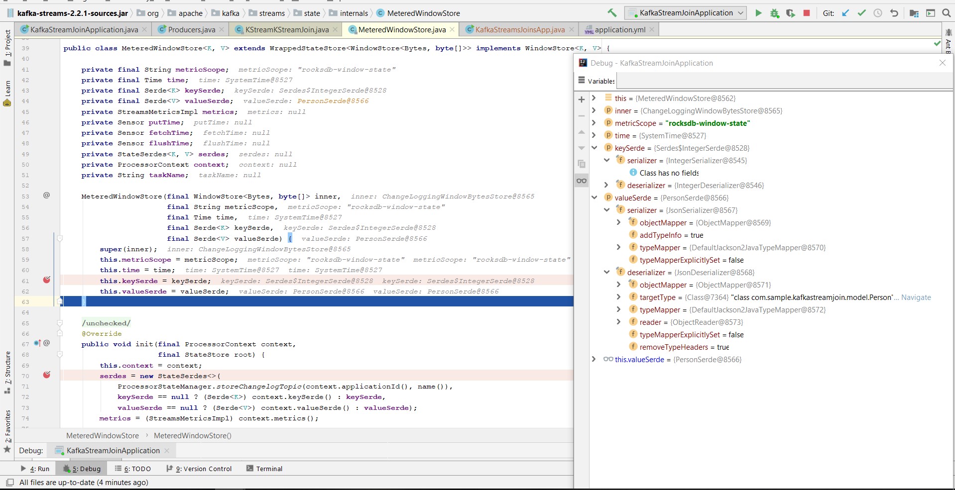 apache kafka KStreamKStream inner join throws java.lang