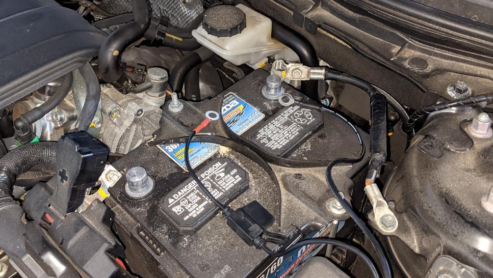 Safety around permanent trickle/float charger connection for car