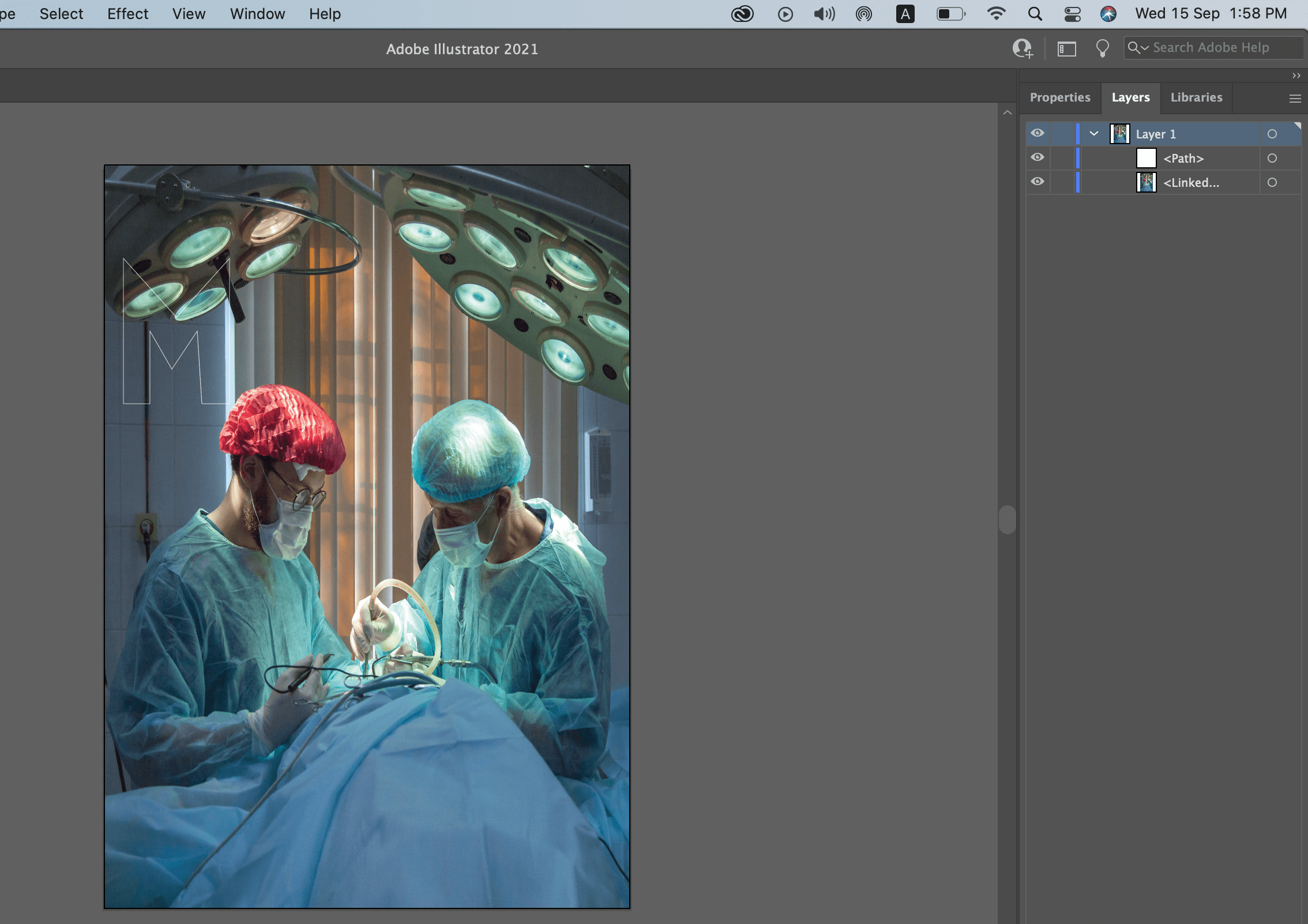 adobe illustrator I want to show darker image through letters