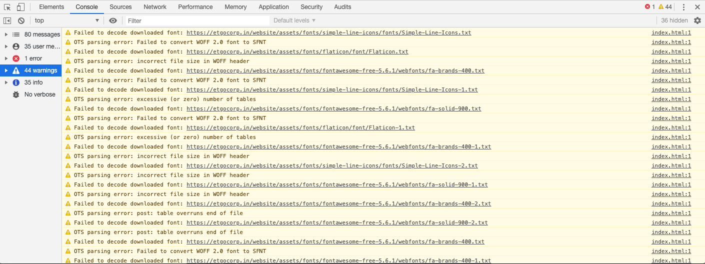html Font icon show on localhost but when uploading on online it is