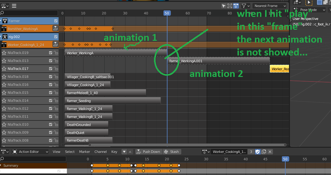 animation How to combine multiple actions in blender 2.90 in a single