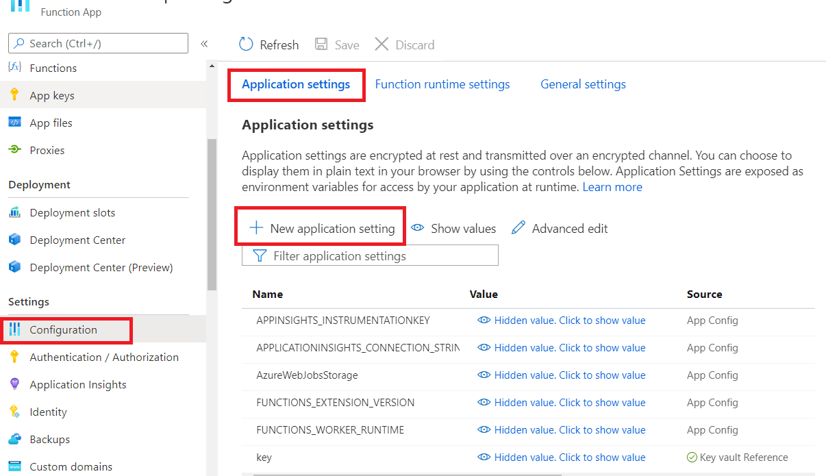 ConnectionString is null when deploying Azure Function