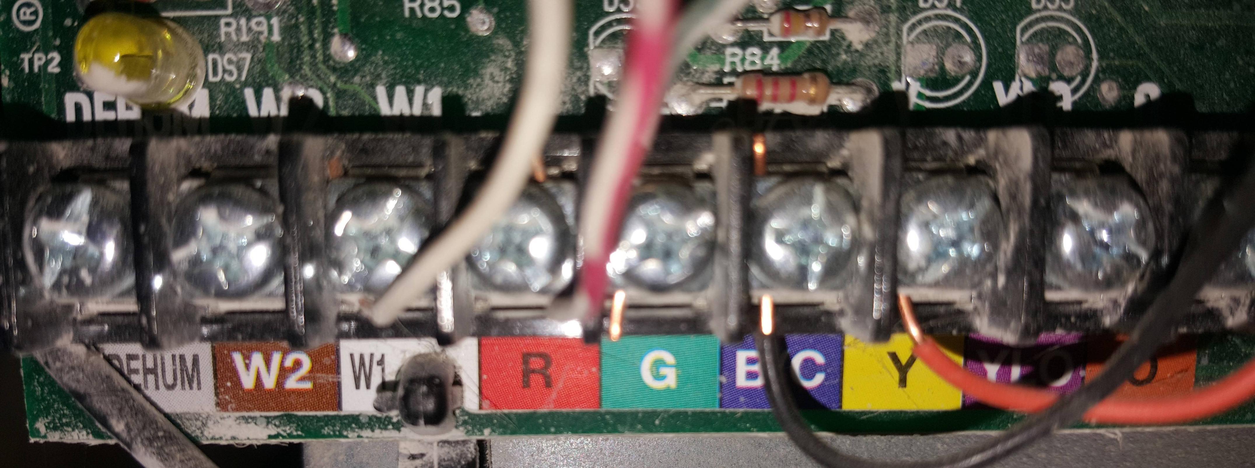 HVAC wiring for wifi thermostat installation (Ecobee) gas furnace + AC