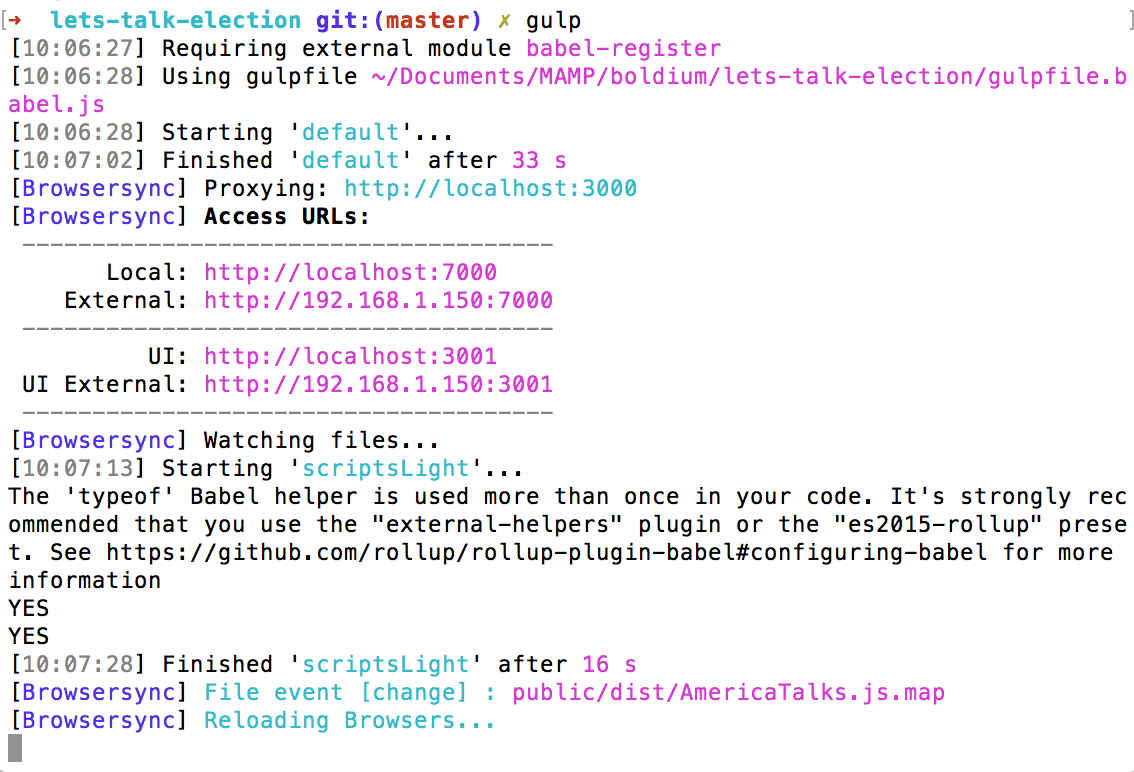 javascript Compilation takes more than 15 seconds Babel Gulpfile