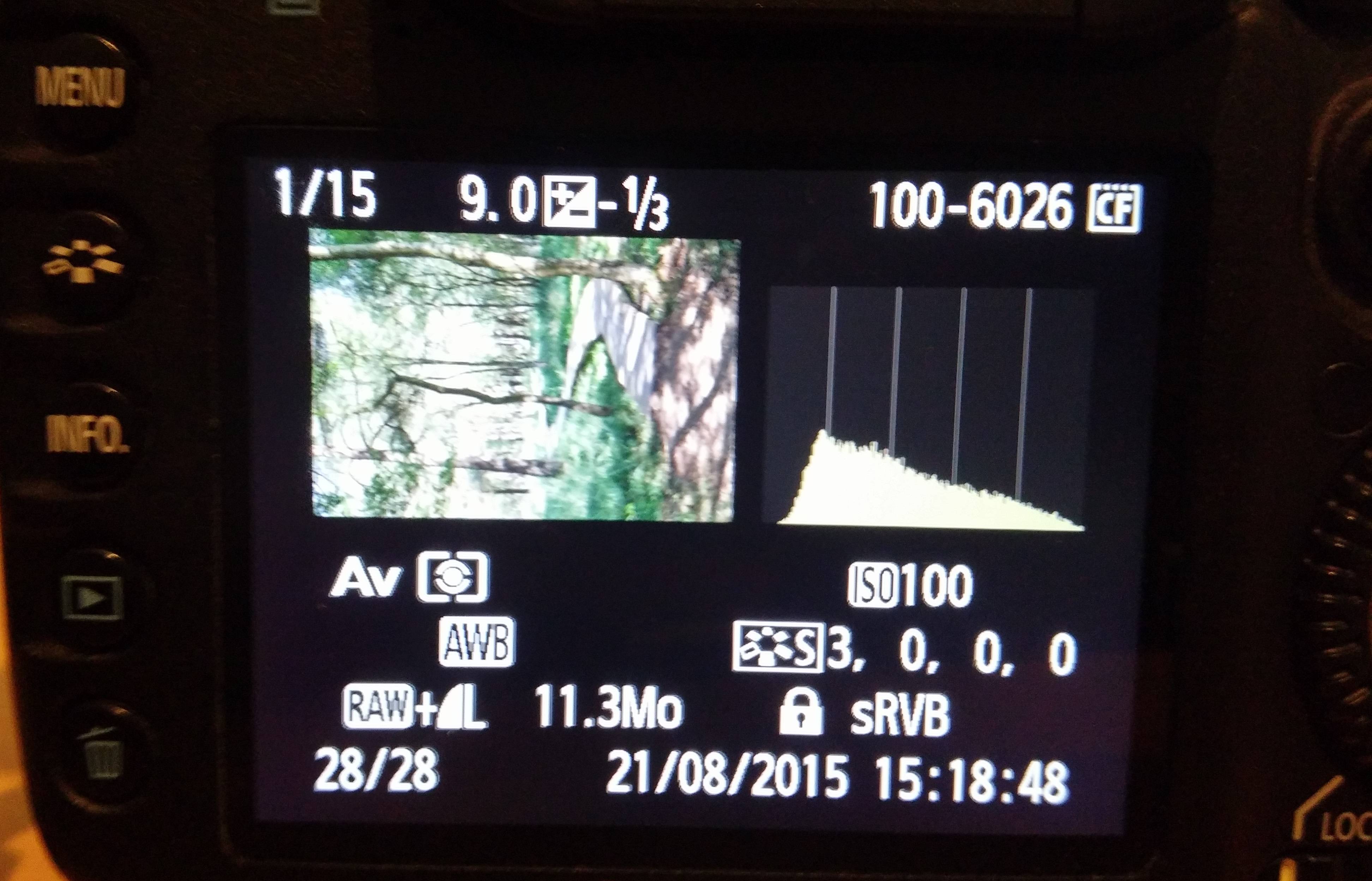 camera settings Why does my Canon Rebel's LCD viewer show a reduced
