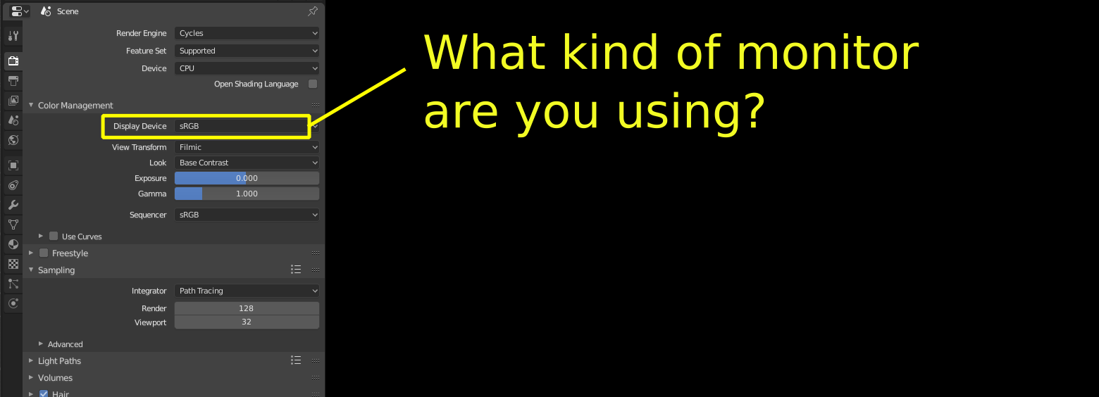 filmic blender Color Management. What is the difference between display device, view transform