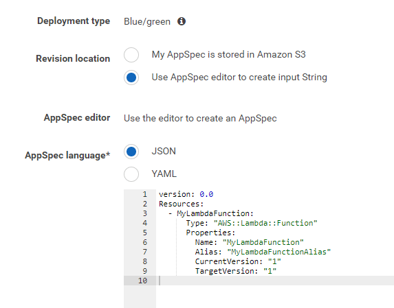 amazon web services AWS CodeDeploy is not able to deploy lambda