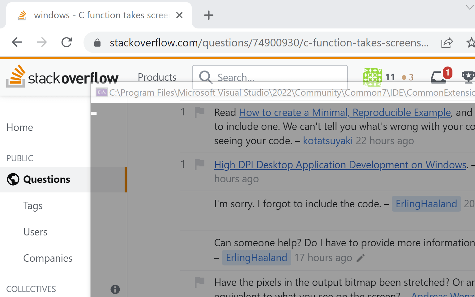 c++ Function takes screenshot of the left top corner only Stack