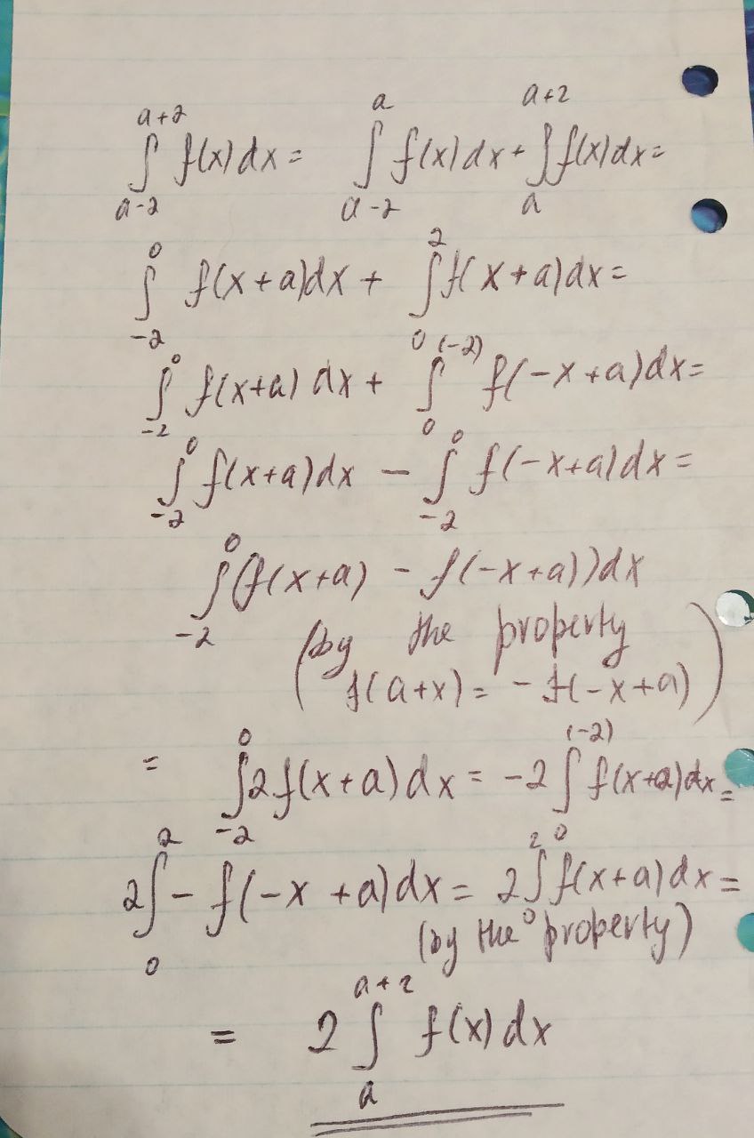 calculus Integration of odd and even functions. Where is a flaw in my