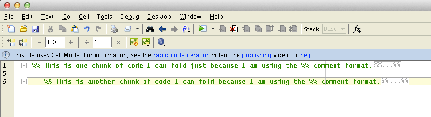 r rstudio code folding like in matlab GUI Stack Overflow
