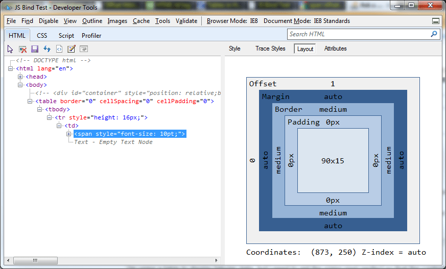html BoxModel for inline vs. block elements within a