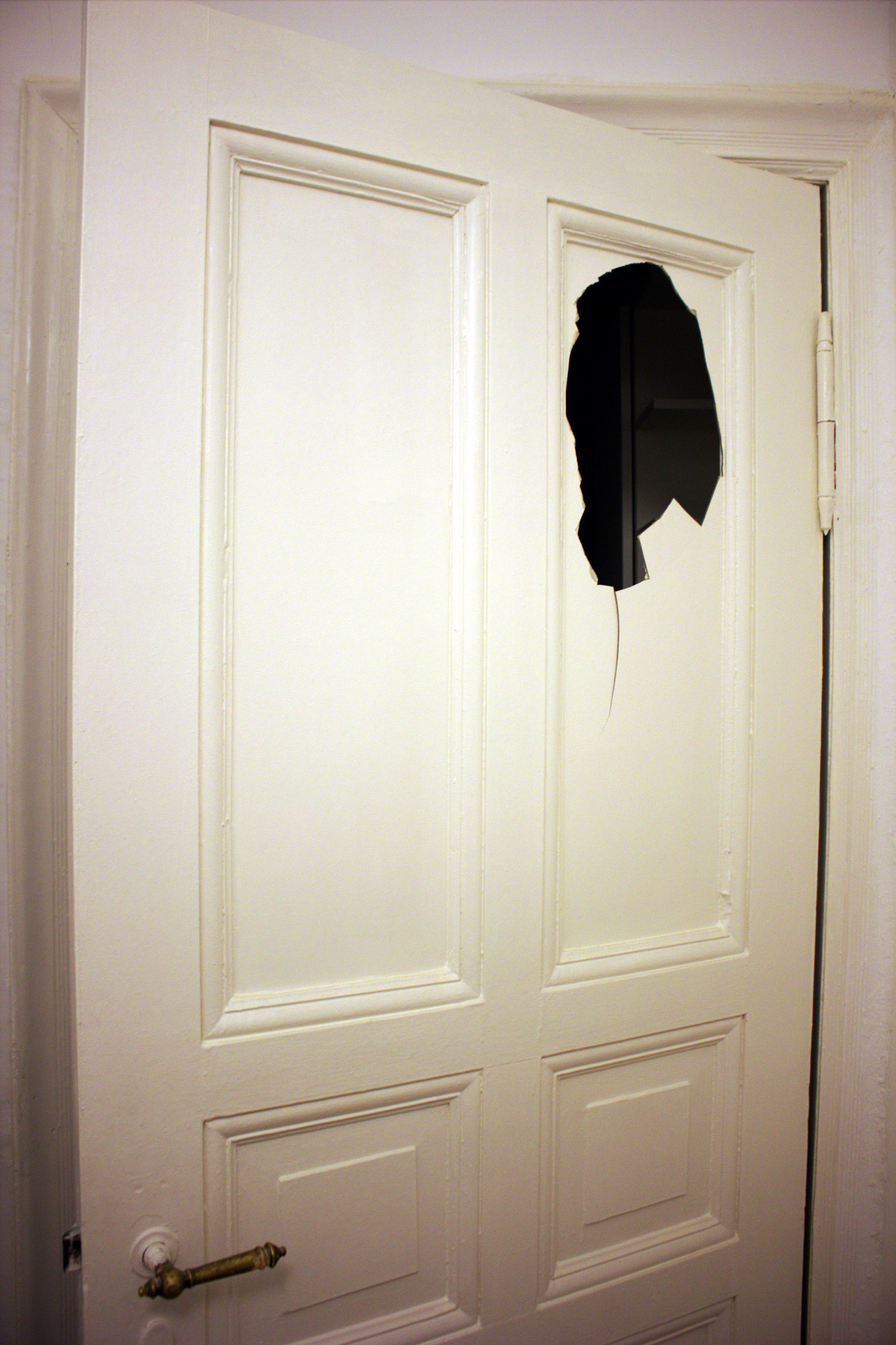 repair Cheap woodish replacement for glass panel in door Home