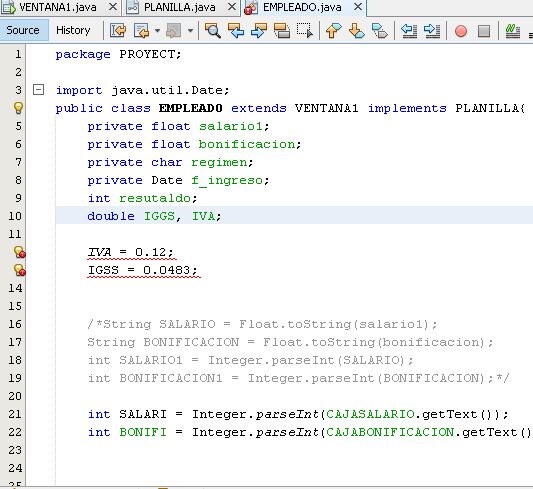 PROBLEMA AL DECLARAR VARIABLES EN JAVA TIPO DOUBLE Stack Overflow en