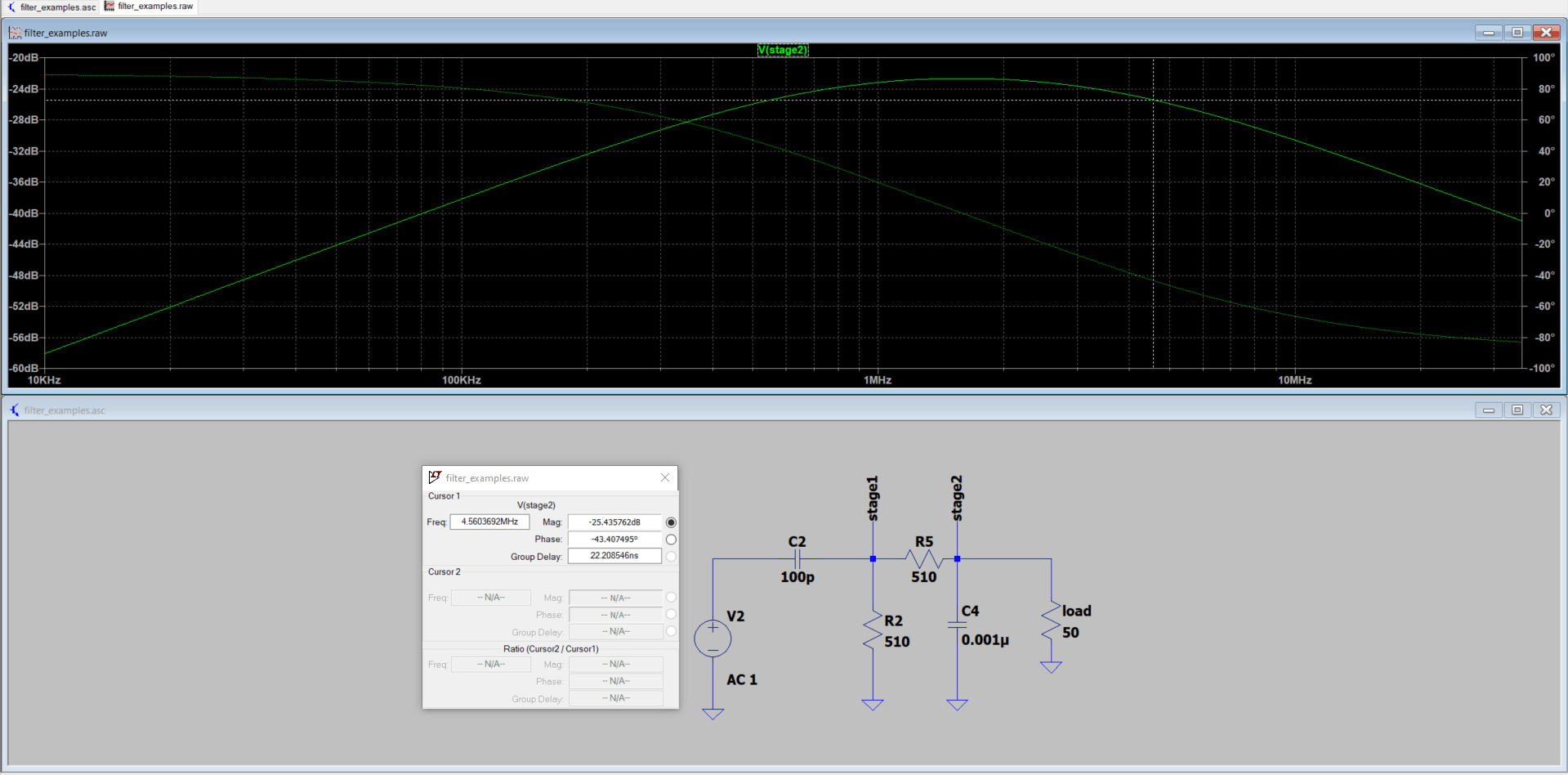 circuit design Simulation results with LTSpice Label Nets